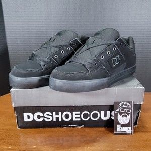 DC Men's 10.5 PURE 300660 Black / Pirate Black (LPB) New (See Details) OG Box